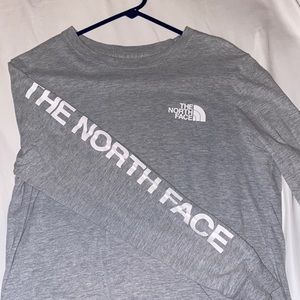 Gray North Face Long Sleeve
